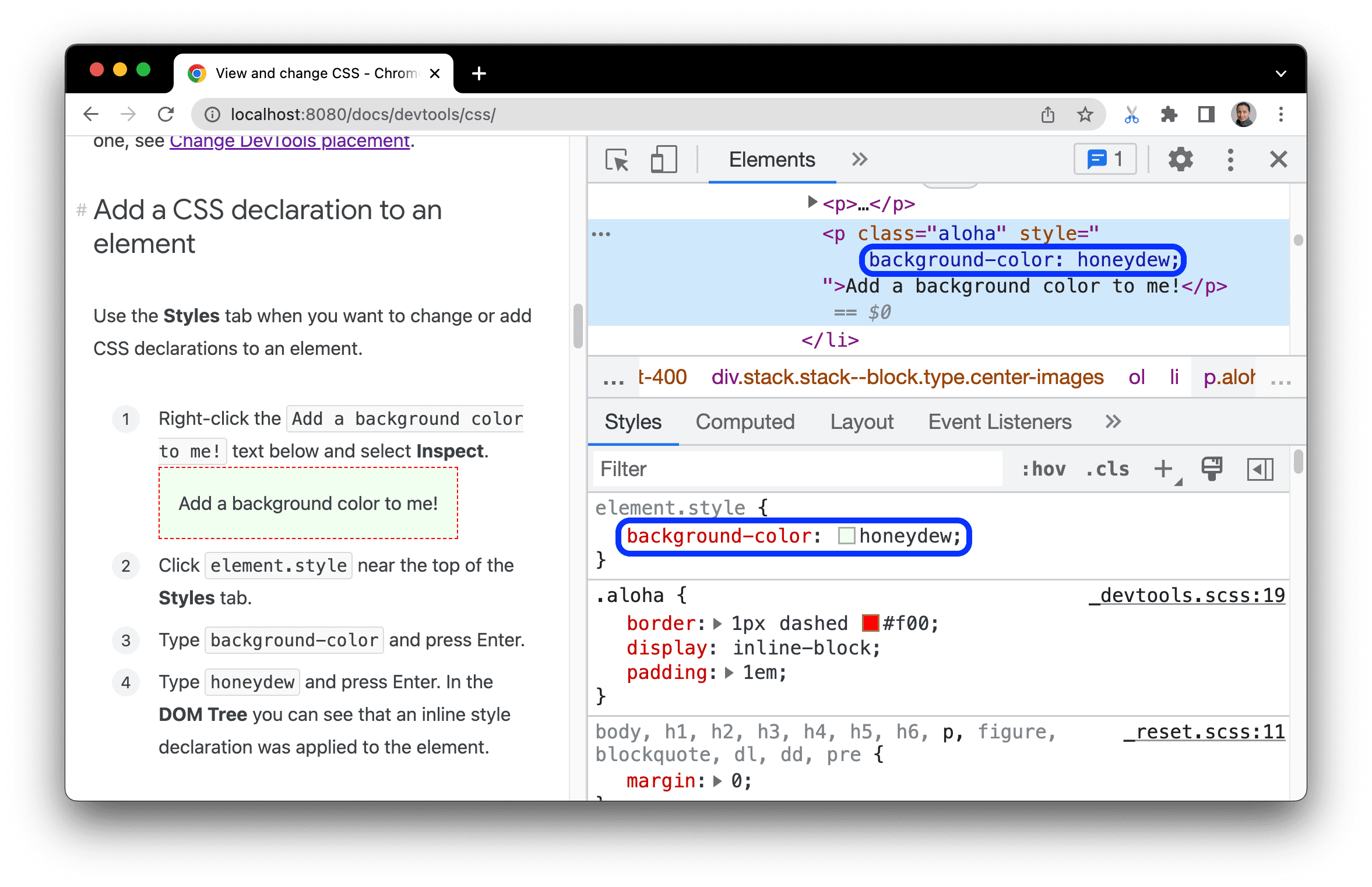 View and change CSS Chrome DevTools Chrome for Developers