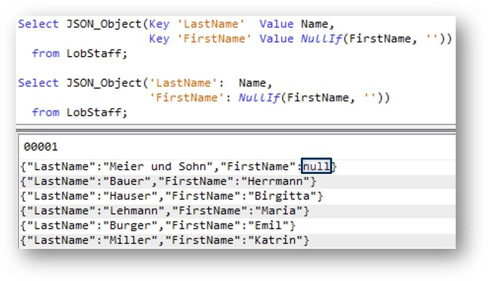 SQL JSON publishing functions IBM Developer