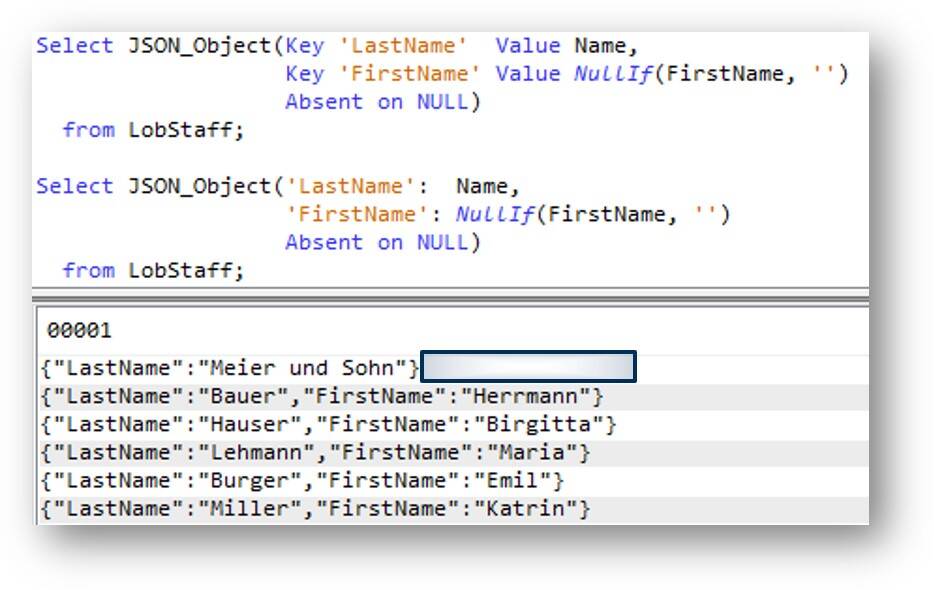 SQL JSON publishing functions IBM Developer