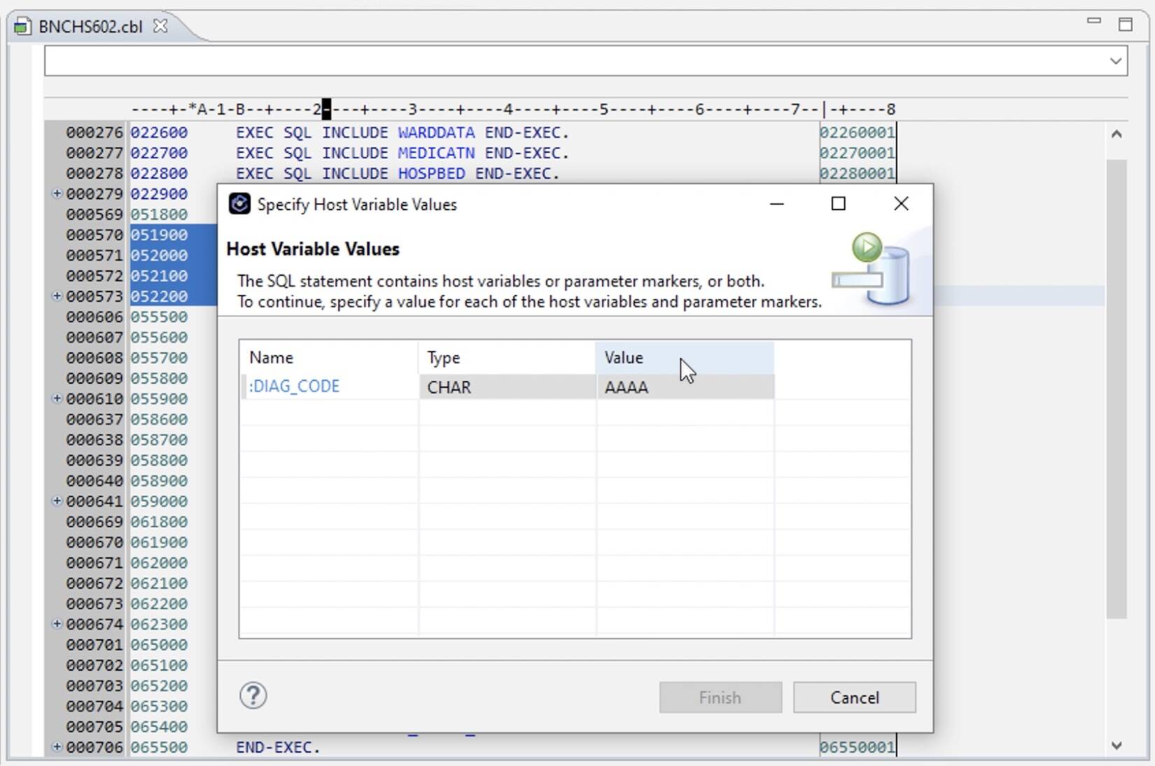 Use IBM Developer for z/OS with IBM Data Studio to test SQL statements