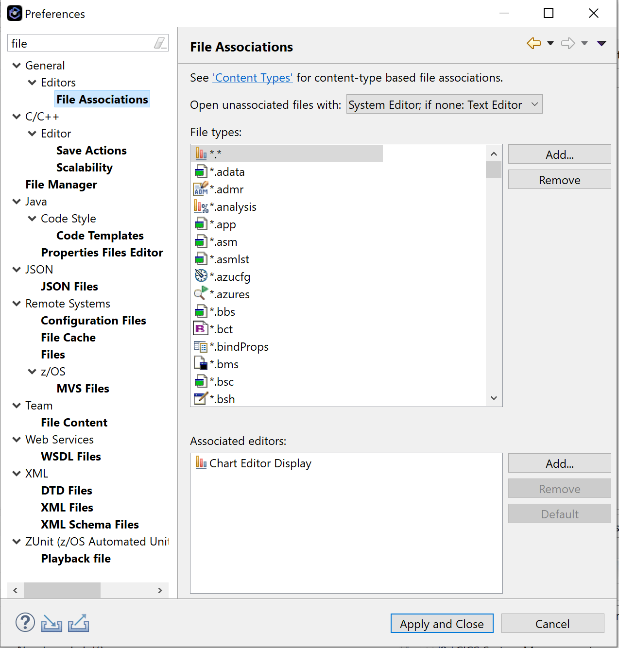 Work with nonmainframe documents in IBM Developer for zSystems IBM