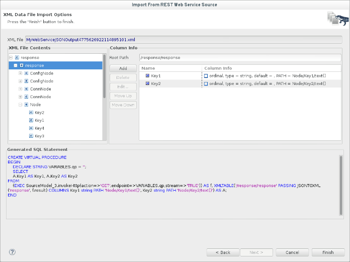 Teiid Consume JSON tree from REST web service Content