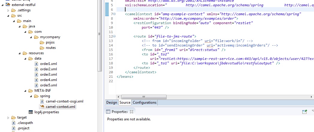 Call third party restful webservice using jbos... Content