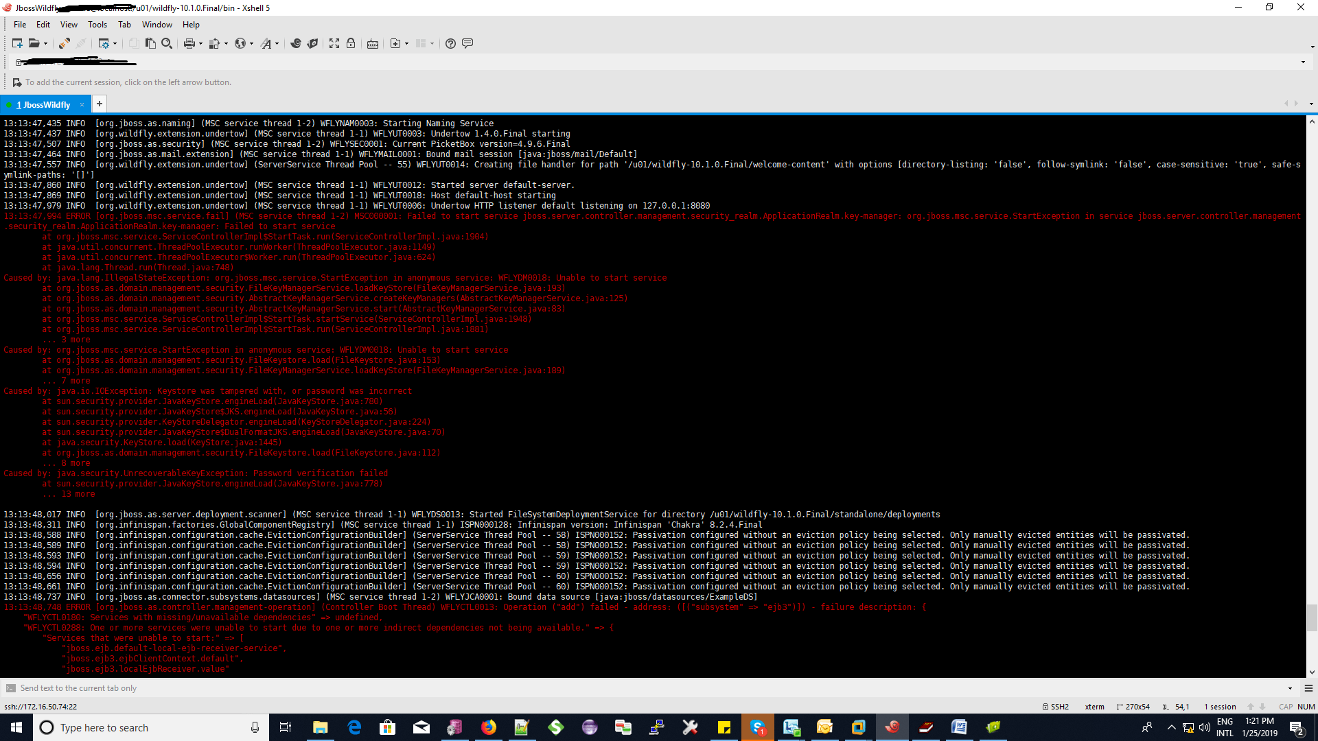 Certificates not found in keystore Content Archive (Read Only)