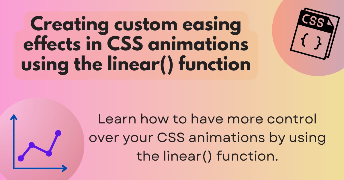 Creating custom easing effects in CSS animations using the linear