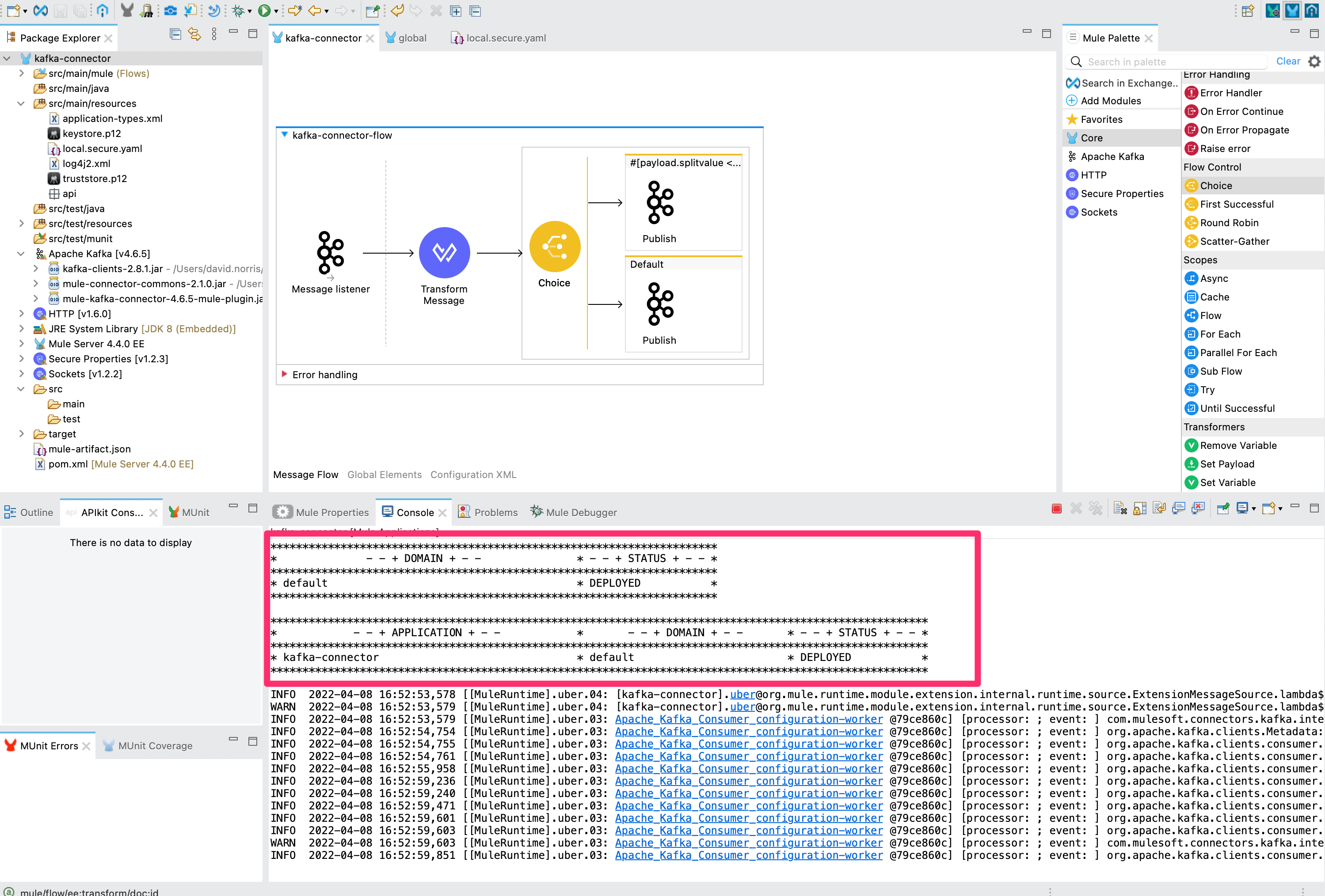 Getting Started with the Apache Kafka Connector MuleSoft Developers