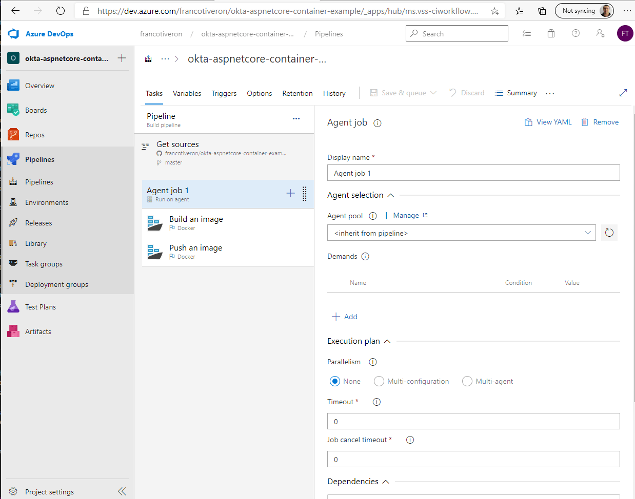 Deploy a Container with Azure DevOps Okta Developer