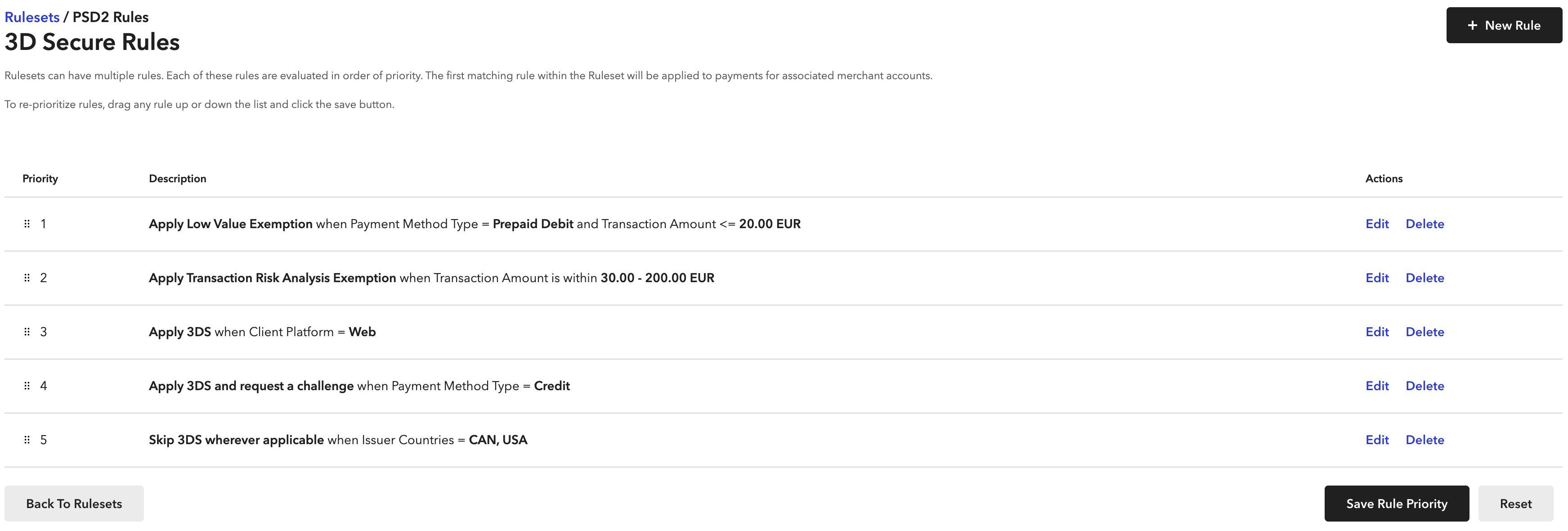 Rules Manager JavaScript Braintree Developer Documentation