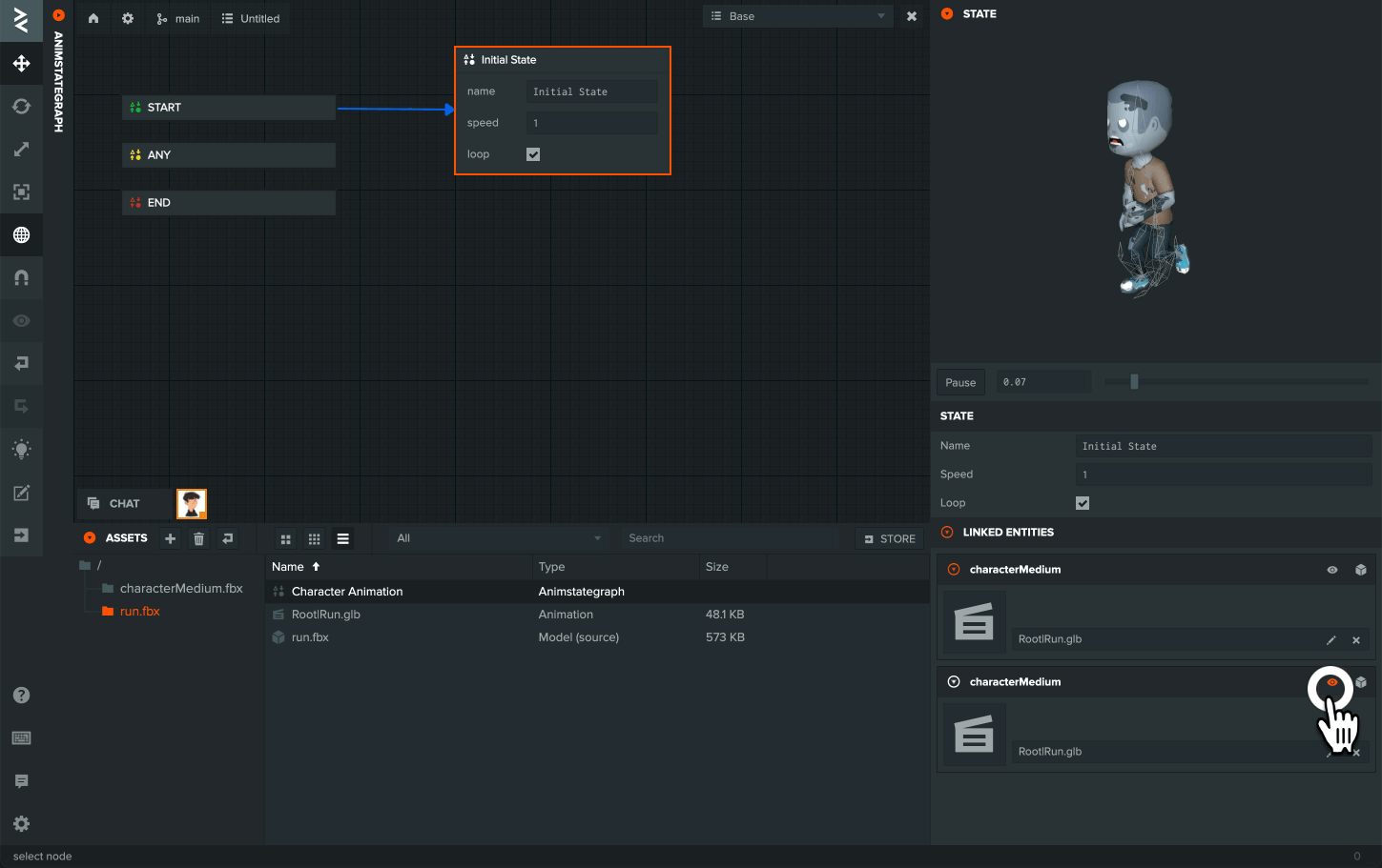 Animation PlayCanvas Developer Site