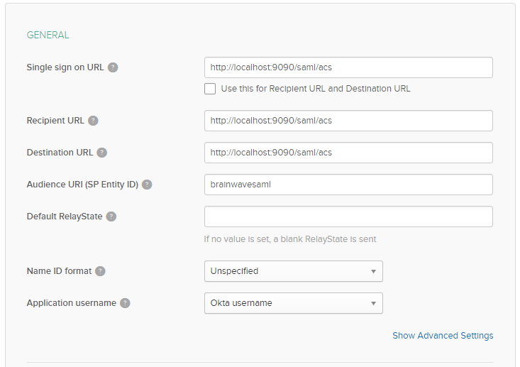 OKTA application declaration Radiant Logic Documentation