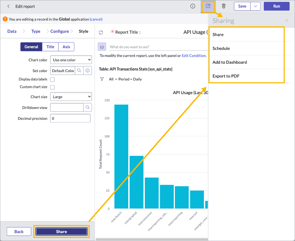 Sharing Reports ServiceNow Developers