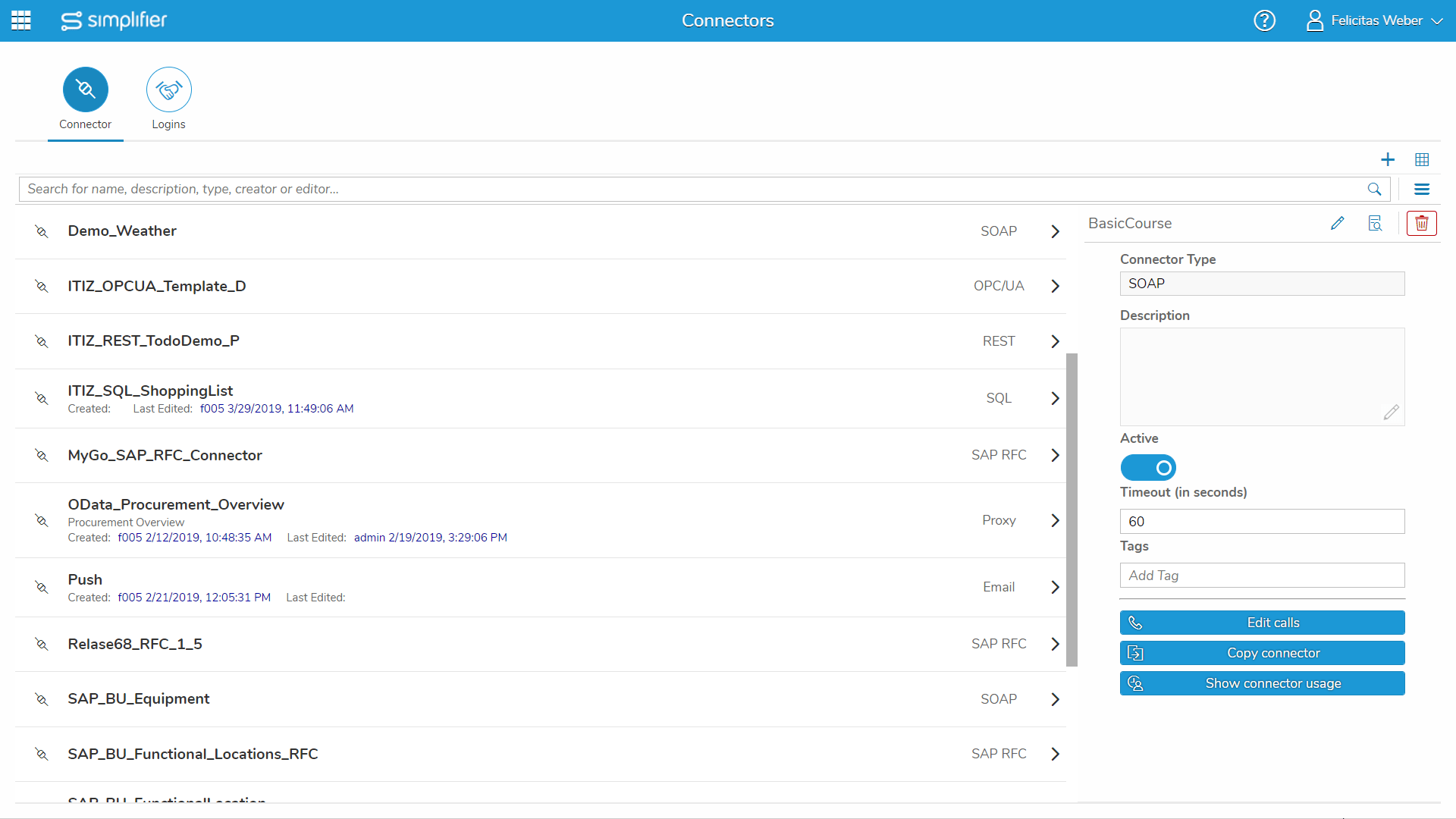 Connectors Simplifier Developer