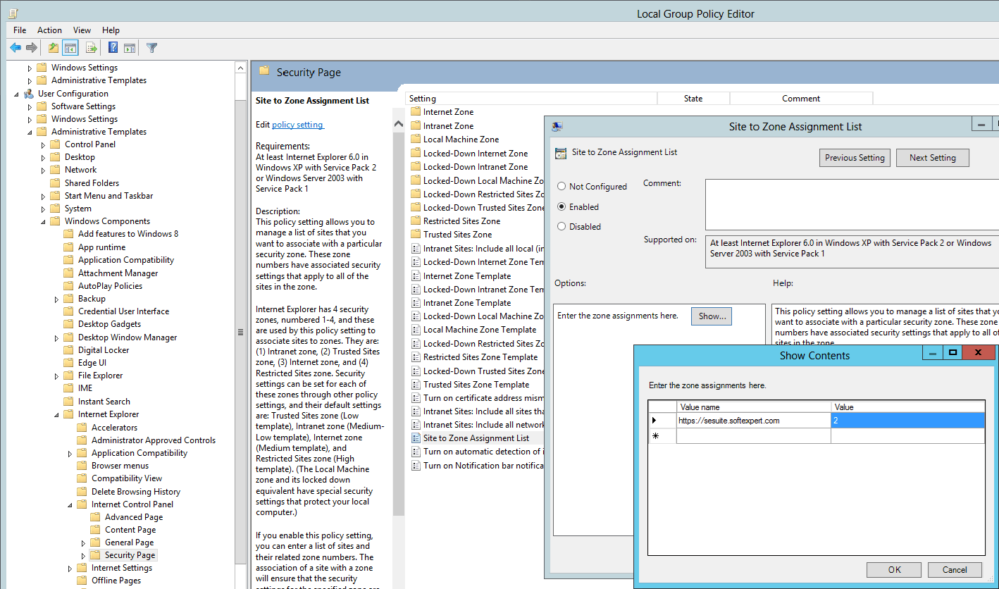 Workstation configuration SoftExpert Technical Docs