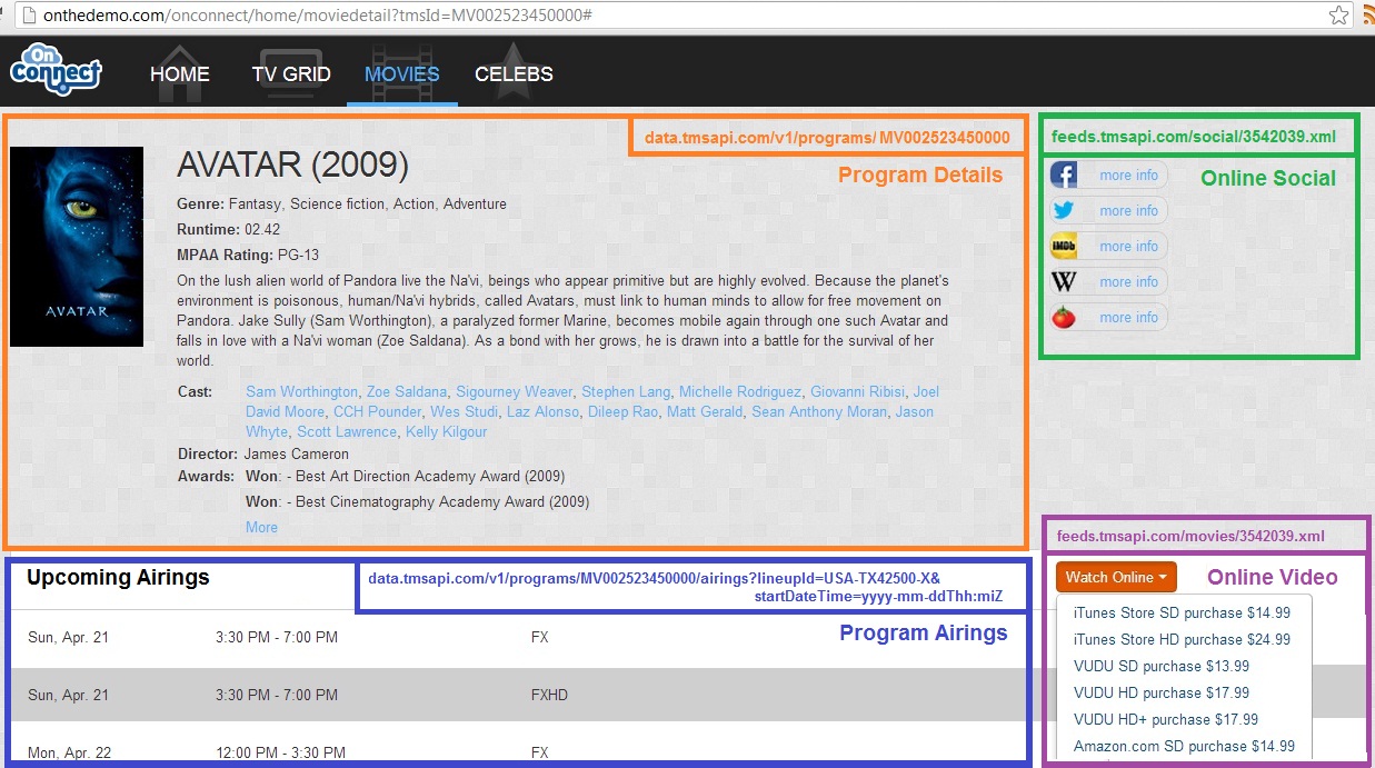 Gracenote Developer Video + Sports APIs Sample Code