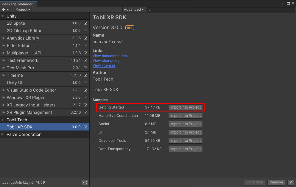 Get started developing with Pico Neo 2 Eye using Tobii XR SDK