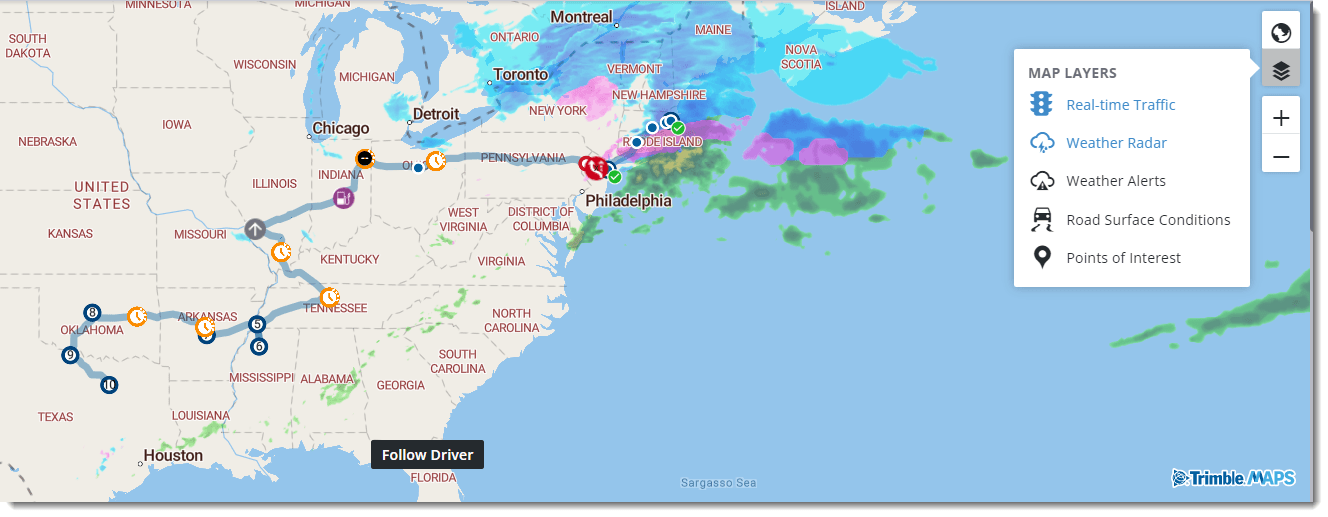 Trip Viewer Trimble Maps RESTful APIs