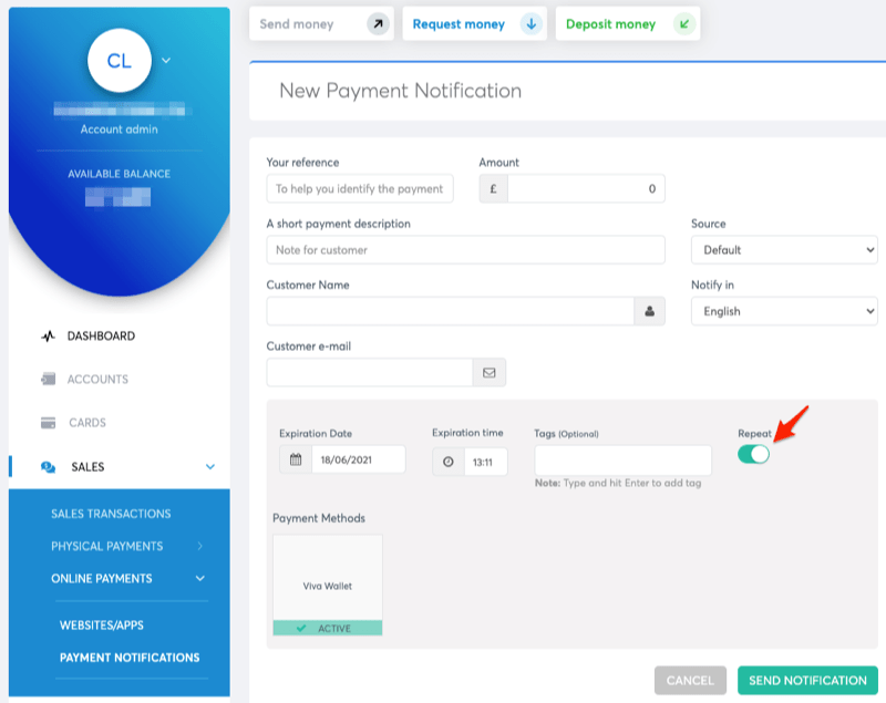 Payment notifications Viva Wallet Developer Portal