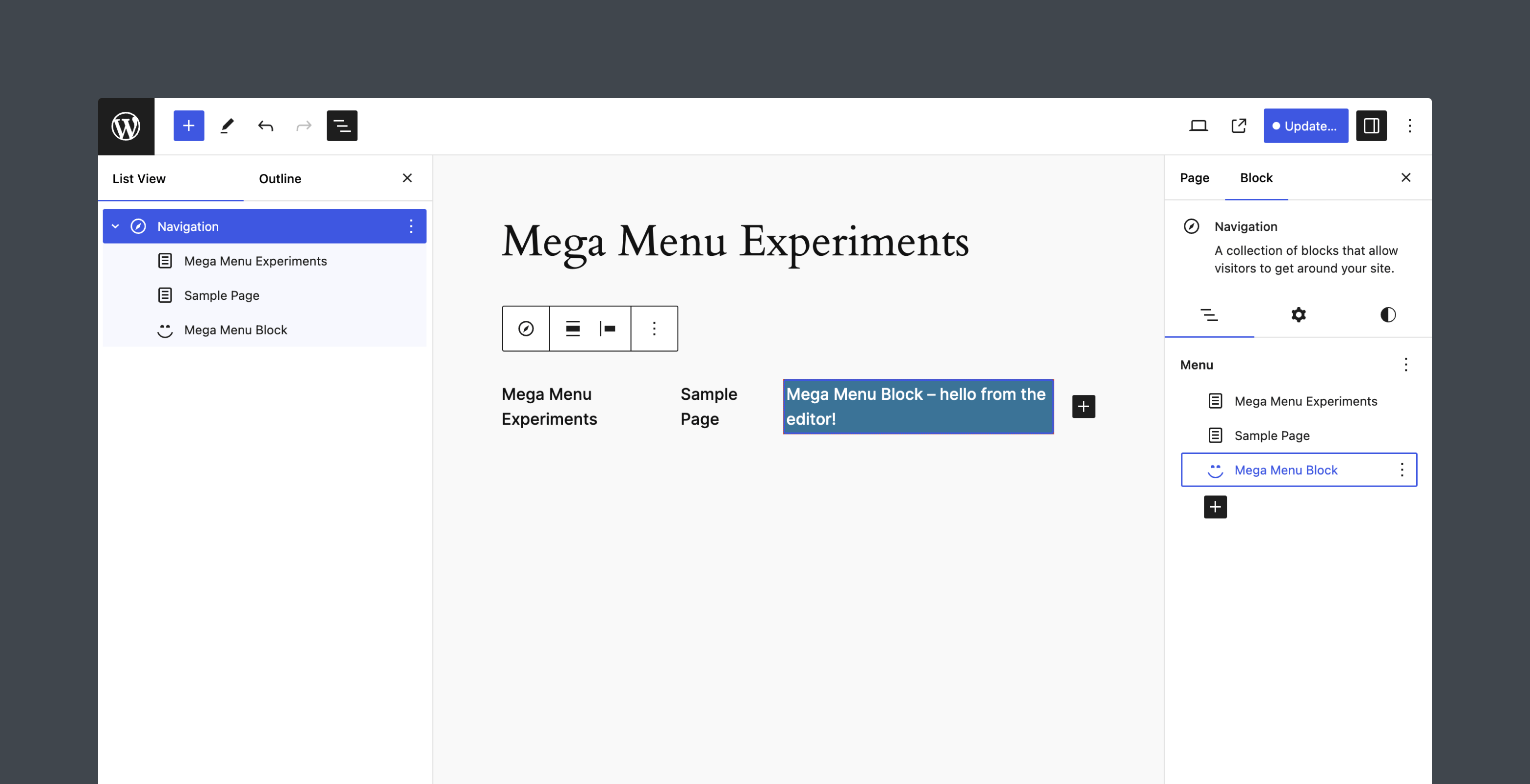 An introduction to blockbased mega menus WordPress Developer Blog
