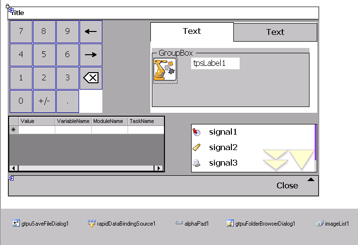 GUI controls and memory management