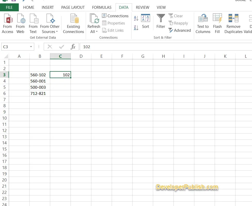 Flash Fill in Excel Examples , Features & Limitations