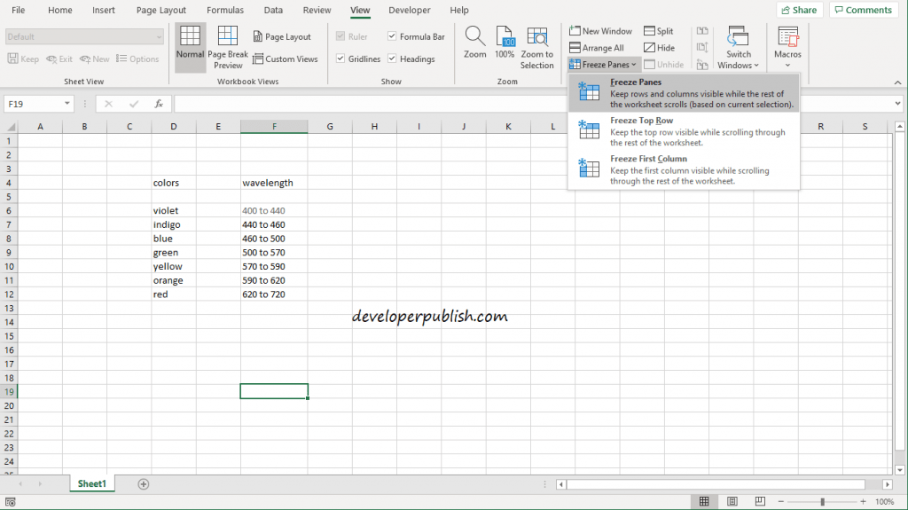 How to freeze panes in Microsoft Excel? Excel Tutorials