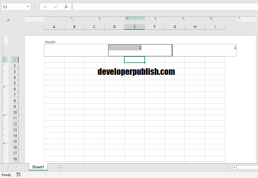 Page Numbers in Excel 1 Microsoft Excel Tutorials