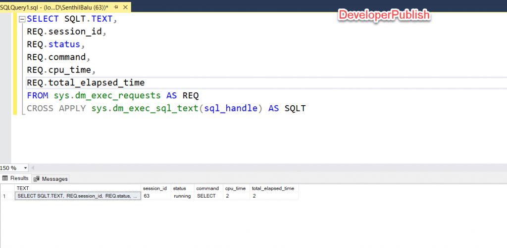 SQL Server 101 How to Find Currently Running Query