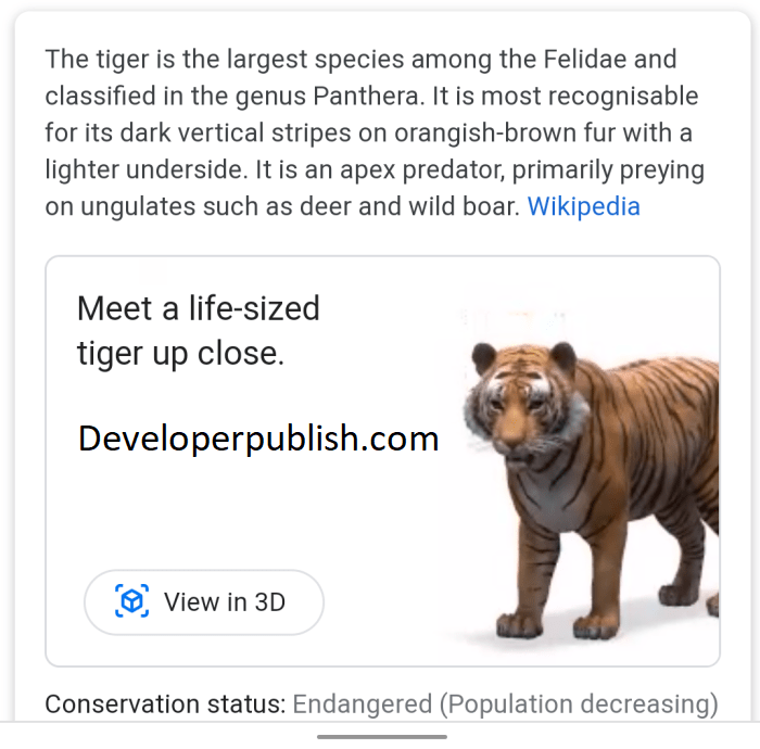 Google 3D Animals A Detailed Explanation Developer Publish