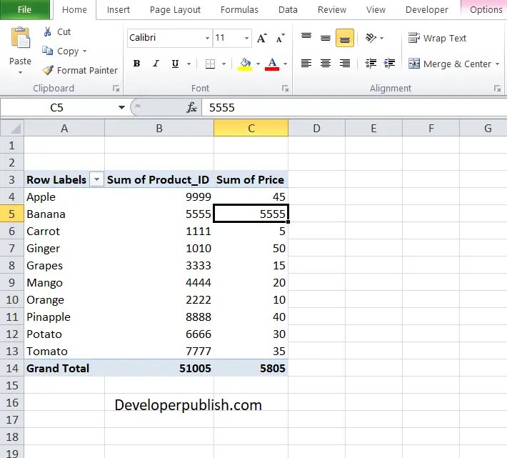 How to Refresh a Pivot Table in Excel? Excel Tutorials