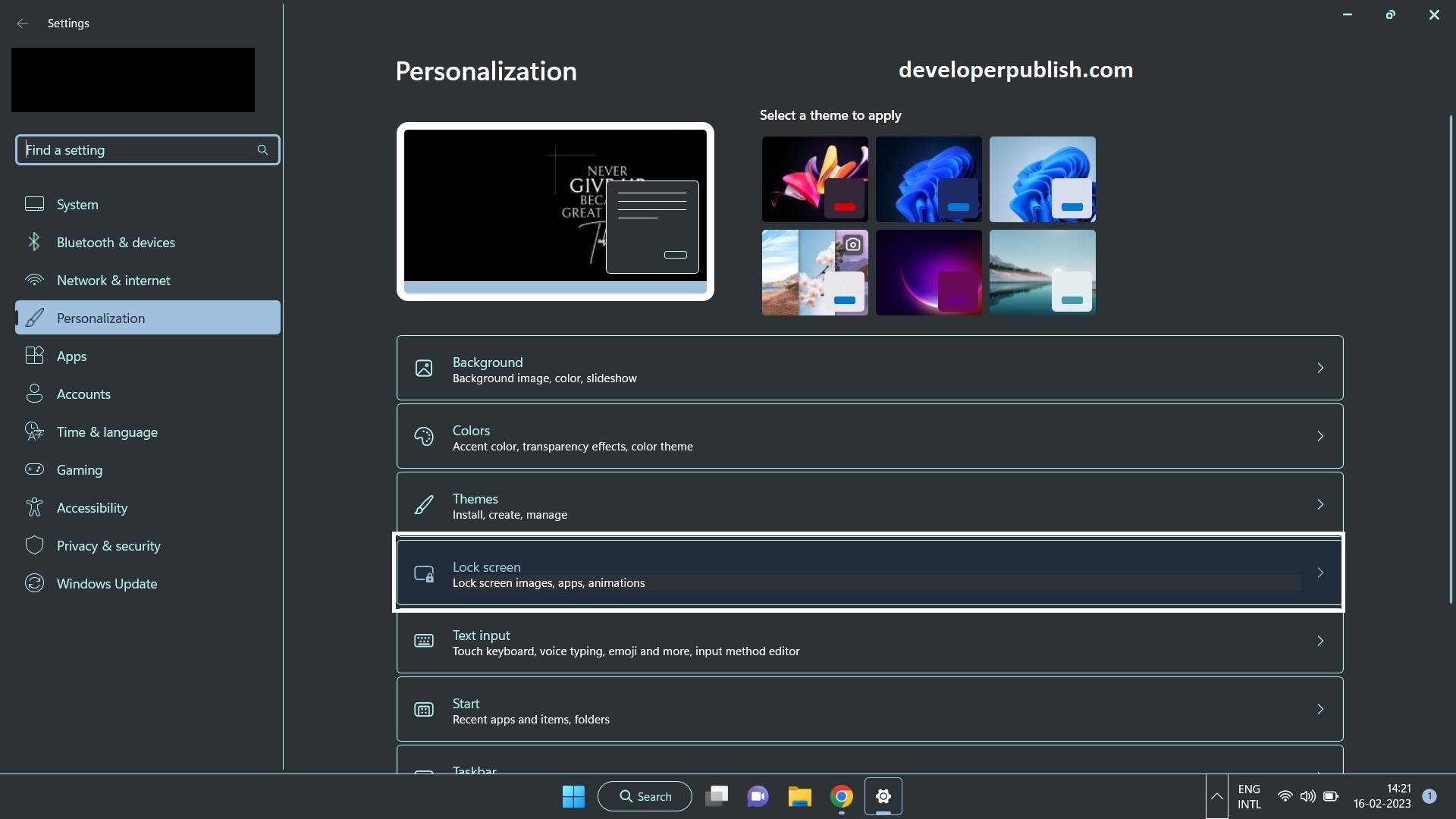 How to Turn on or off Screen Saver in Windows 11?