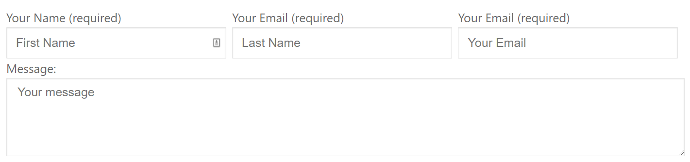 3 columns on contact form 7