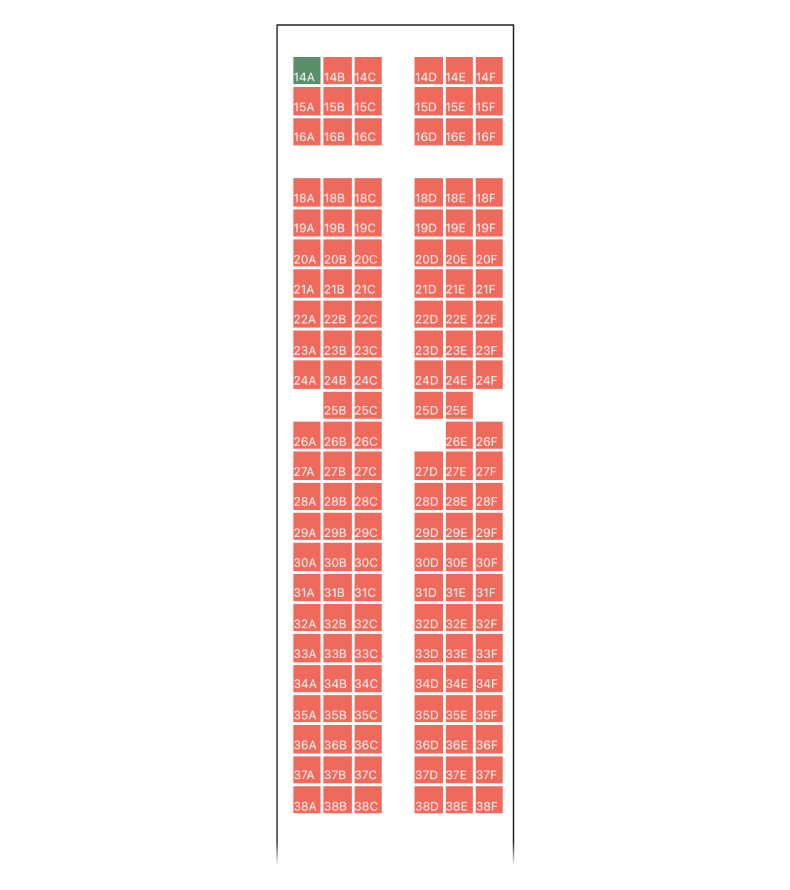 Learn about 119+ imagen seat map on plane In.thptnganamst.edu.vn