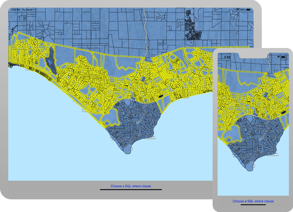 Arcgis Javascript Query Feature Layer Query a feature layer (SQL) ArcGIS Runtime API for iOS ArcGIS