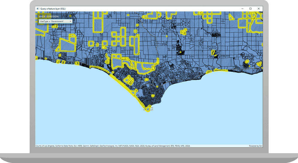 Arcgis Javascript Query Feature Layer Query a feature layer (SQL) ArcGIS Runtime API for Java ArcGIS