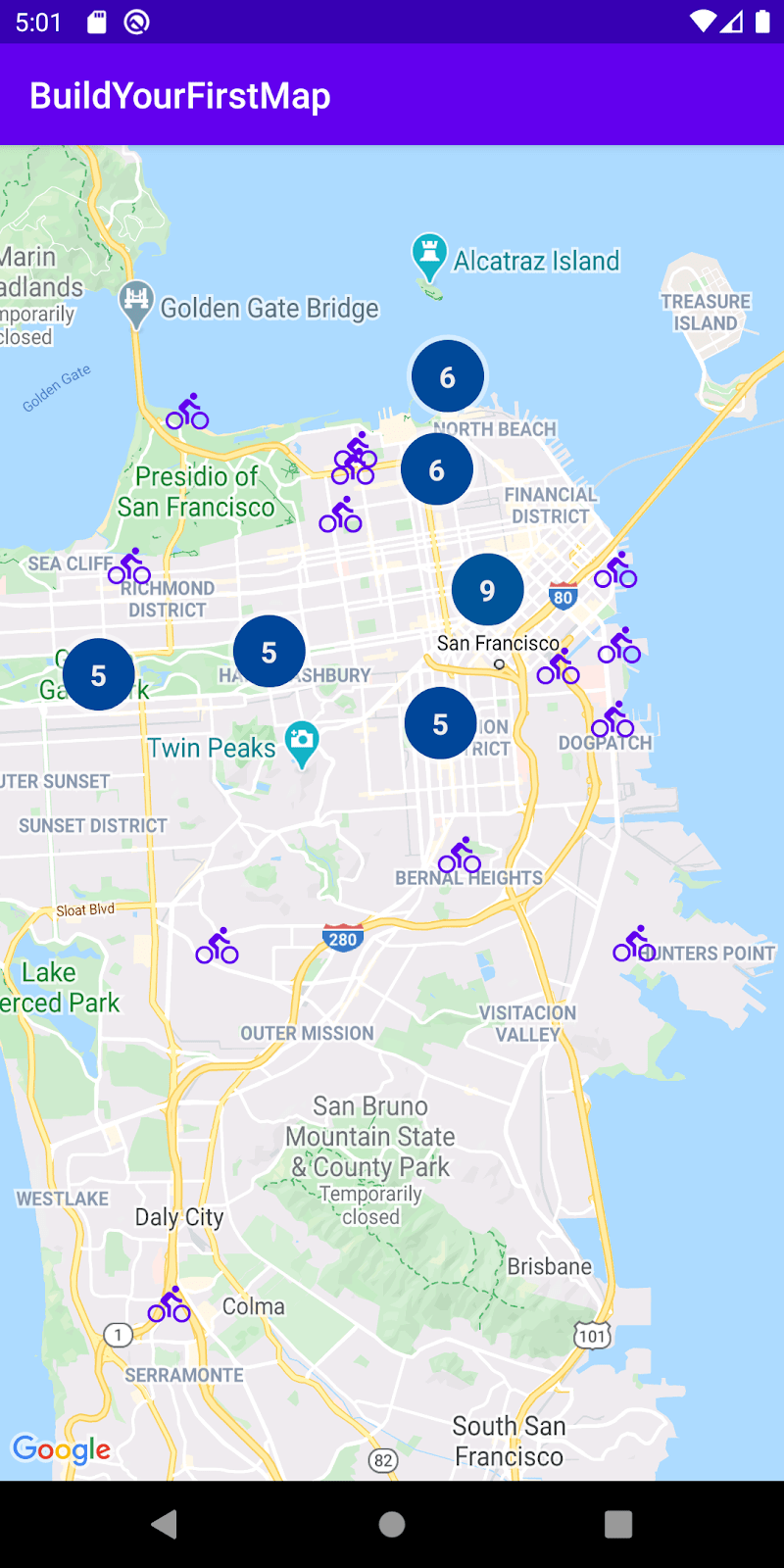 Map To List Kotlin Android 앱에 지도 추가(Kotlin) Google Developers
