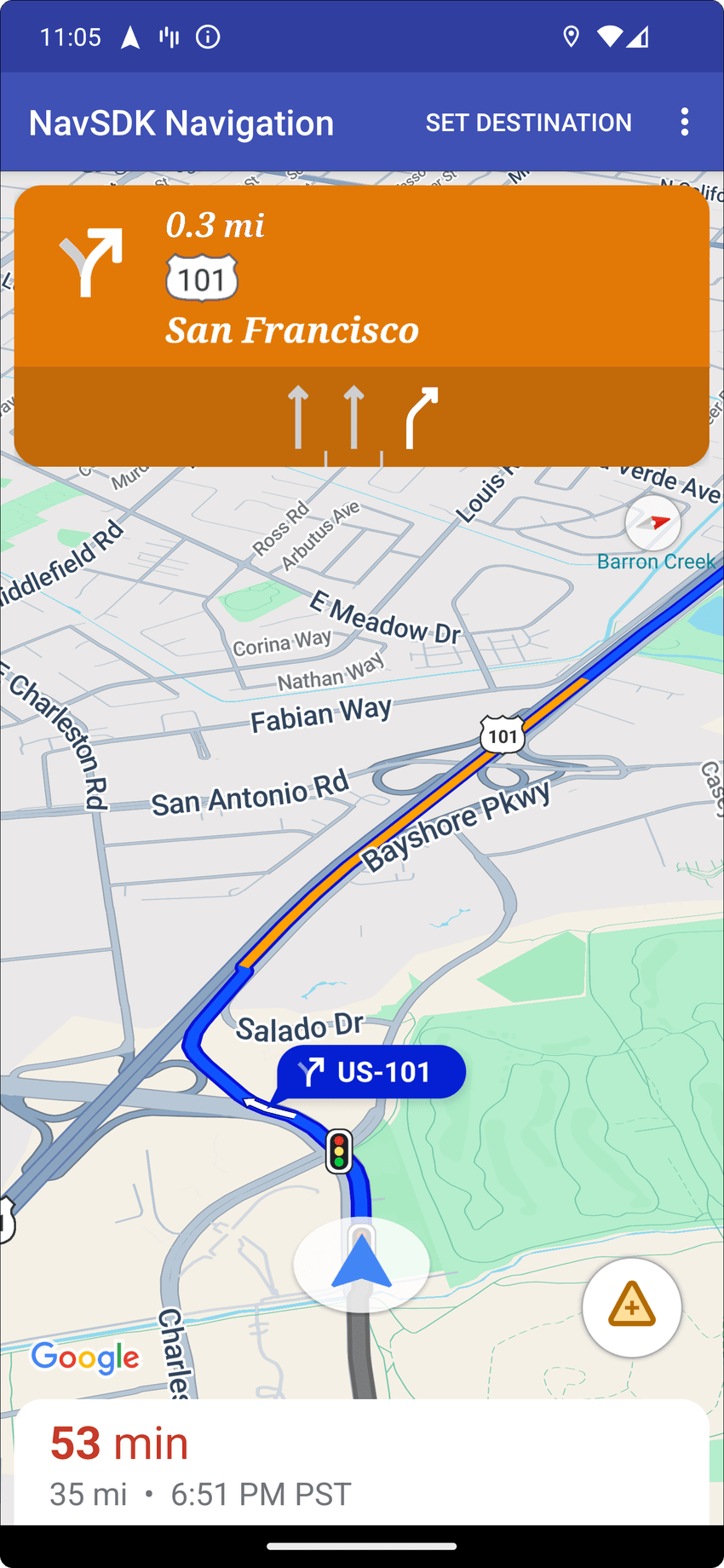 Modify the navigation UI Google Navigation SDK for Android Google for Developers