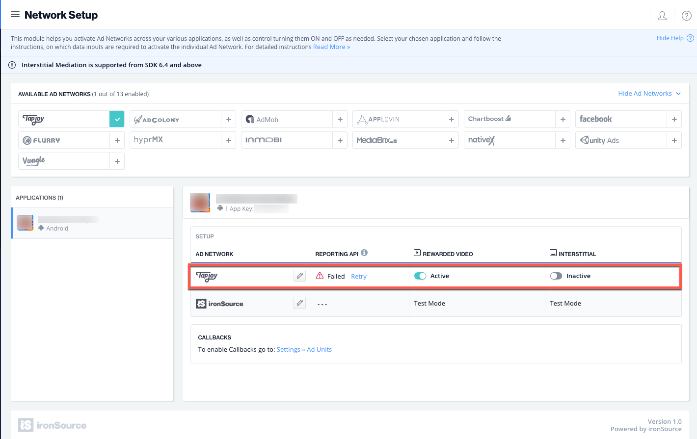 Tapjoy Integration Guide IronSource Knowledge Center