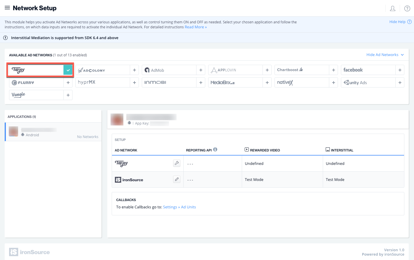 Tapjoy Integration Guide IronSource Knowledge Center