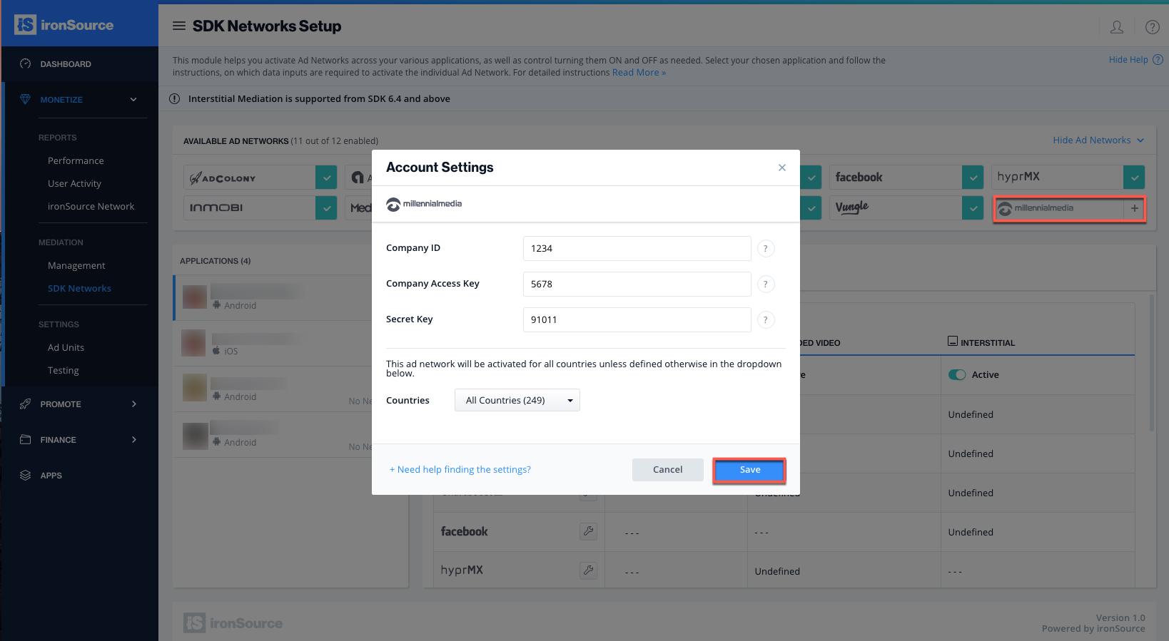 AOL Integration Guide IronSource Knowledge Center