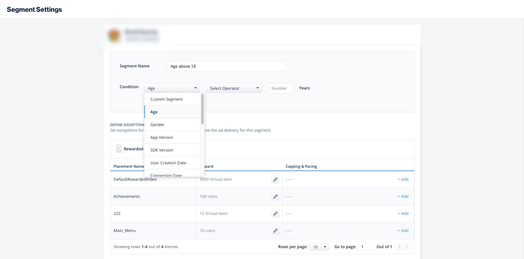 Segments IronSource Knowledge Center