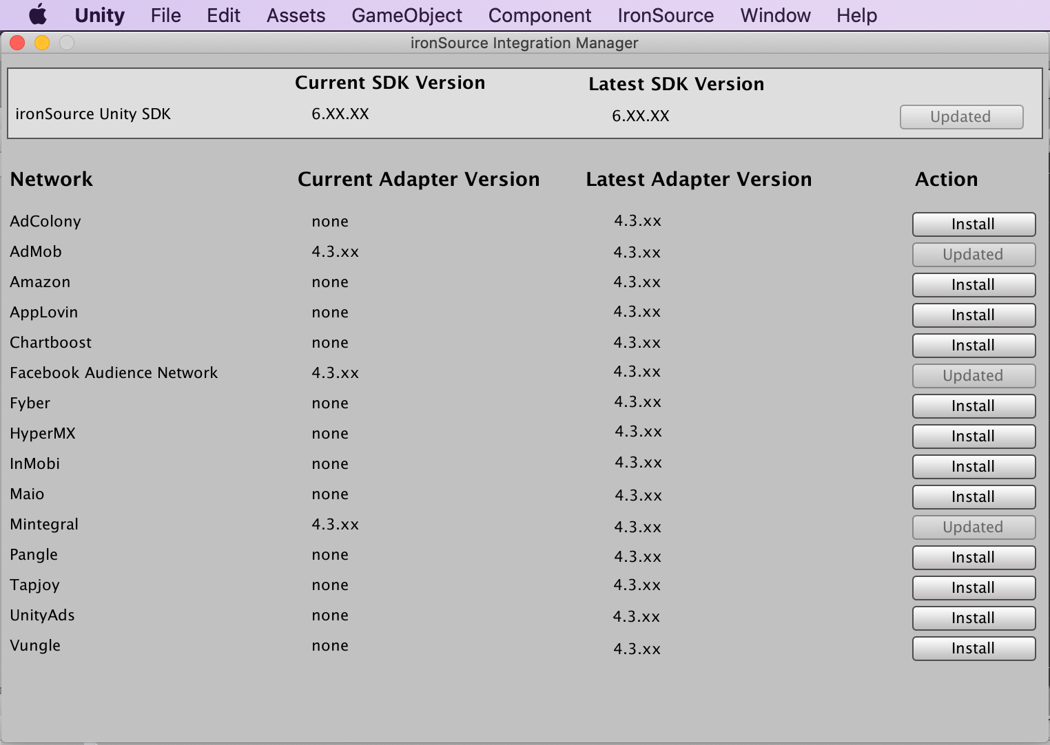 Mediation Networks for Unity IronSource Knowledge Center