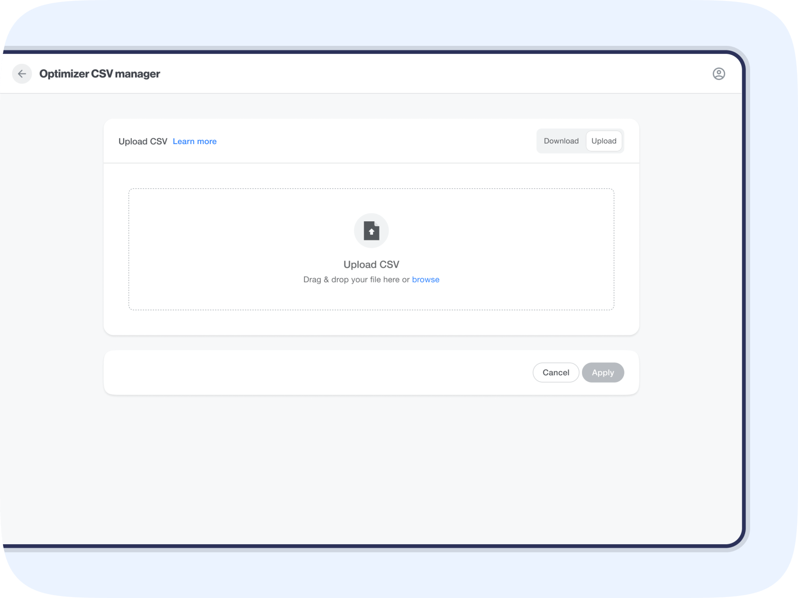 ROAS optimizer CSV manager IronSource Knowledge Center