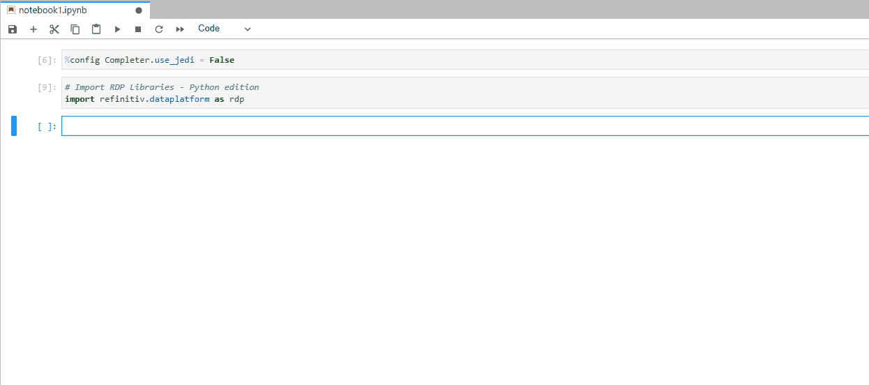How to enable in Jupyter Notebook application Devportal