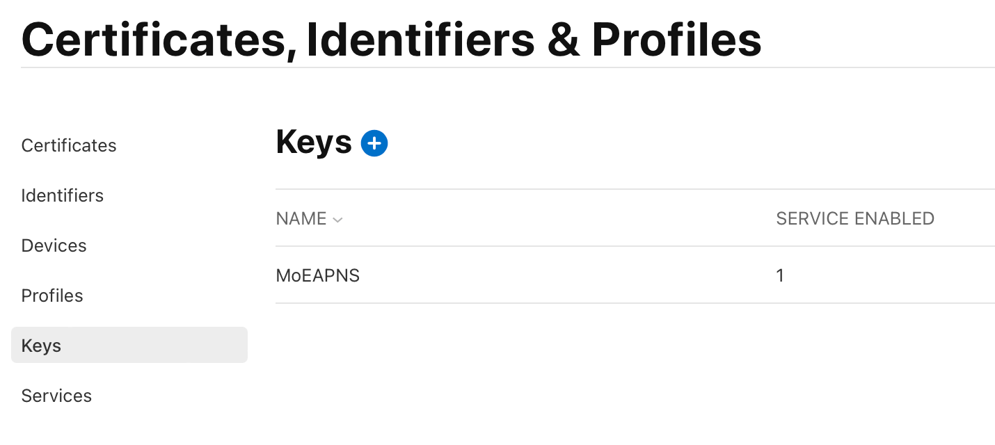 APNS Authentication Key Developer Guide
