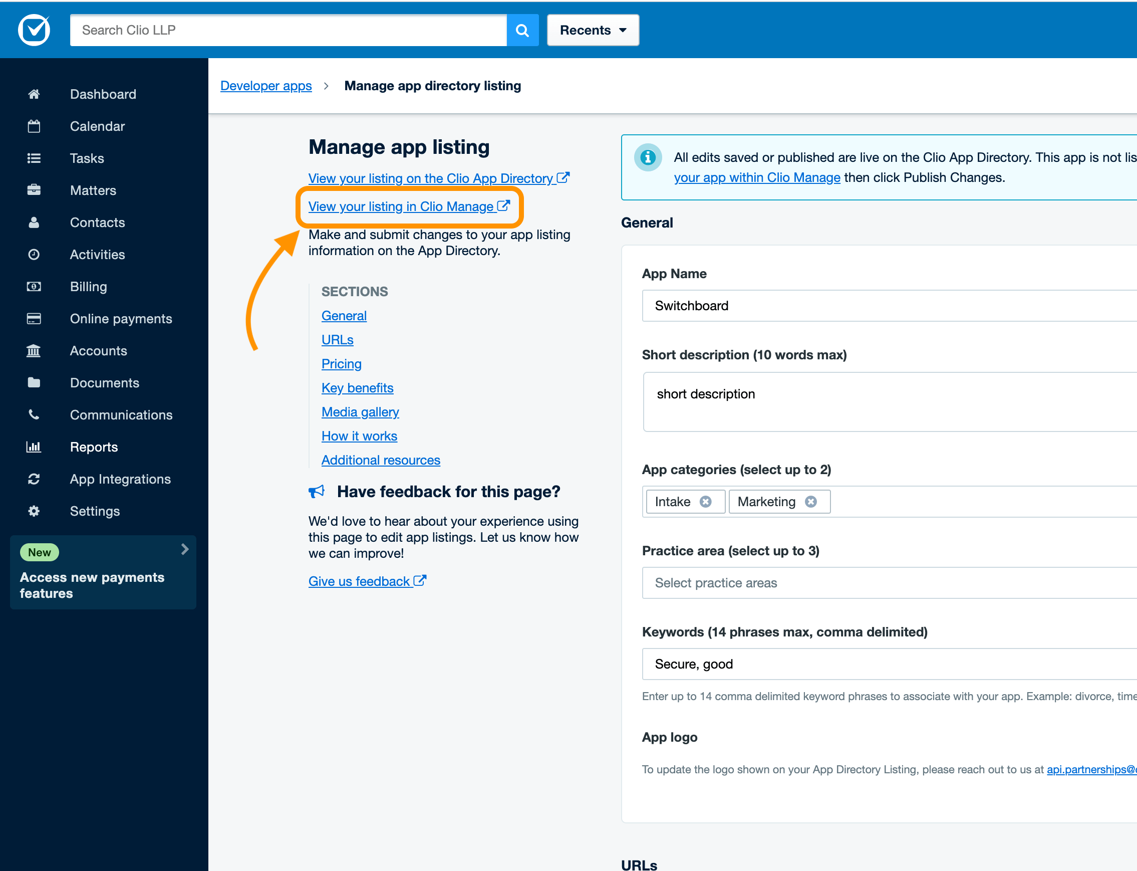 Implementing "Add to Clio" in Your Application Clio Developers Help