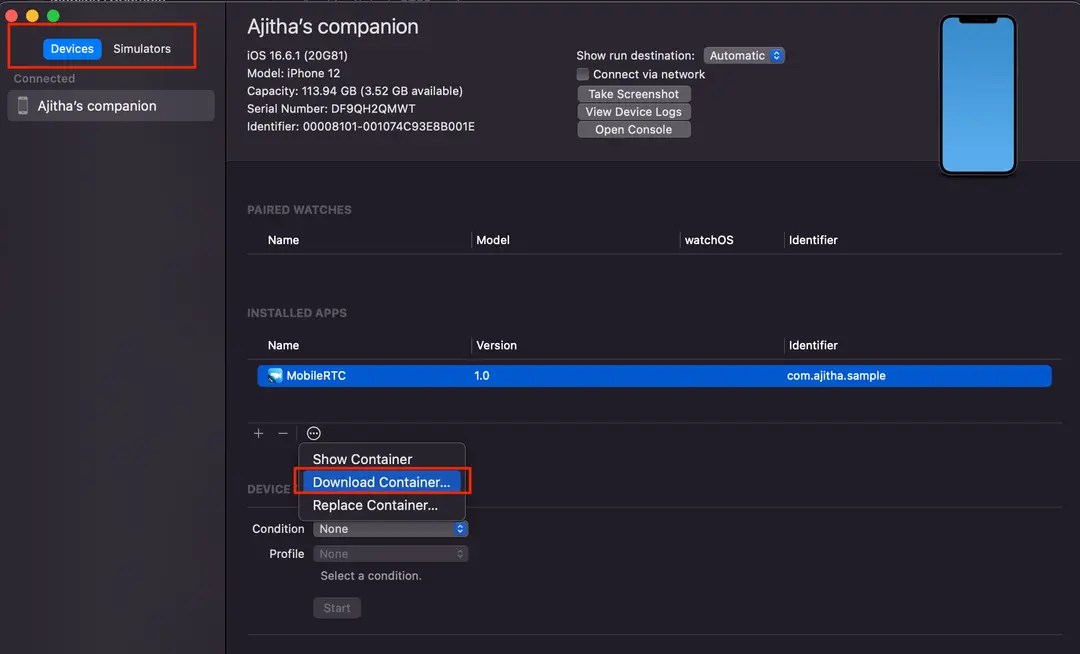 Procedure to collect logs from Zoom Meeting SDK apps