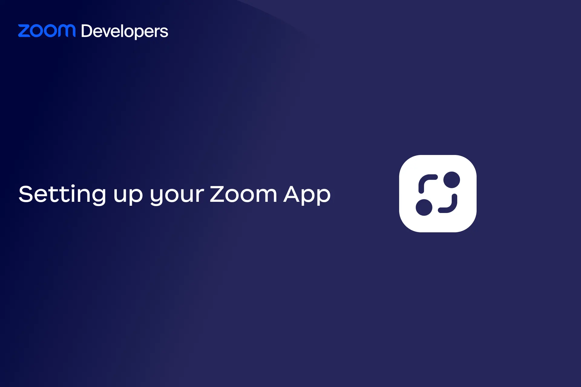 Setting up your Zoom App