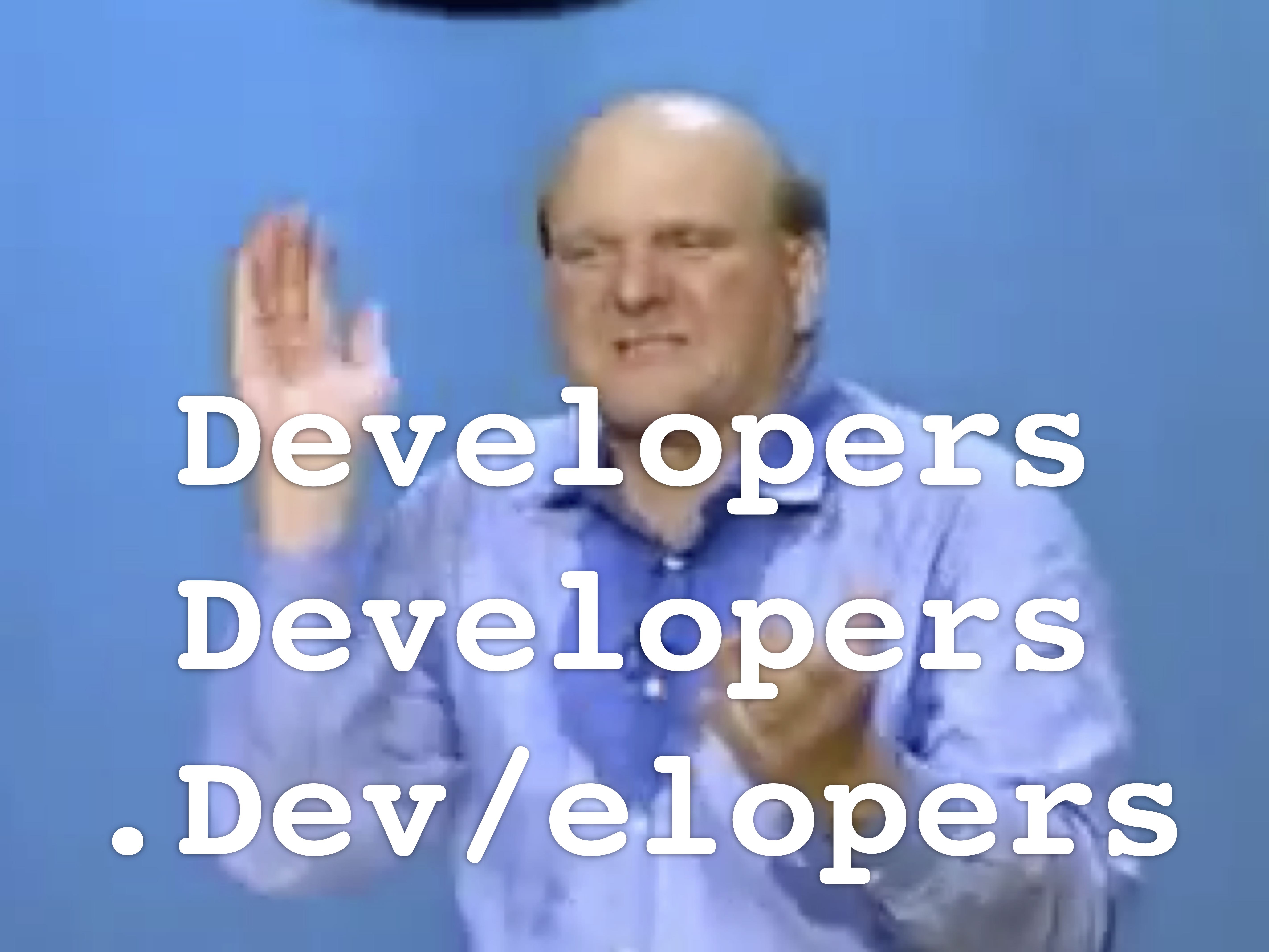Developers Developers Developers