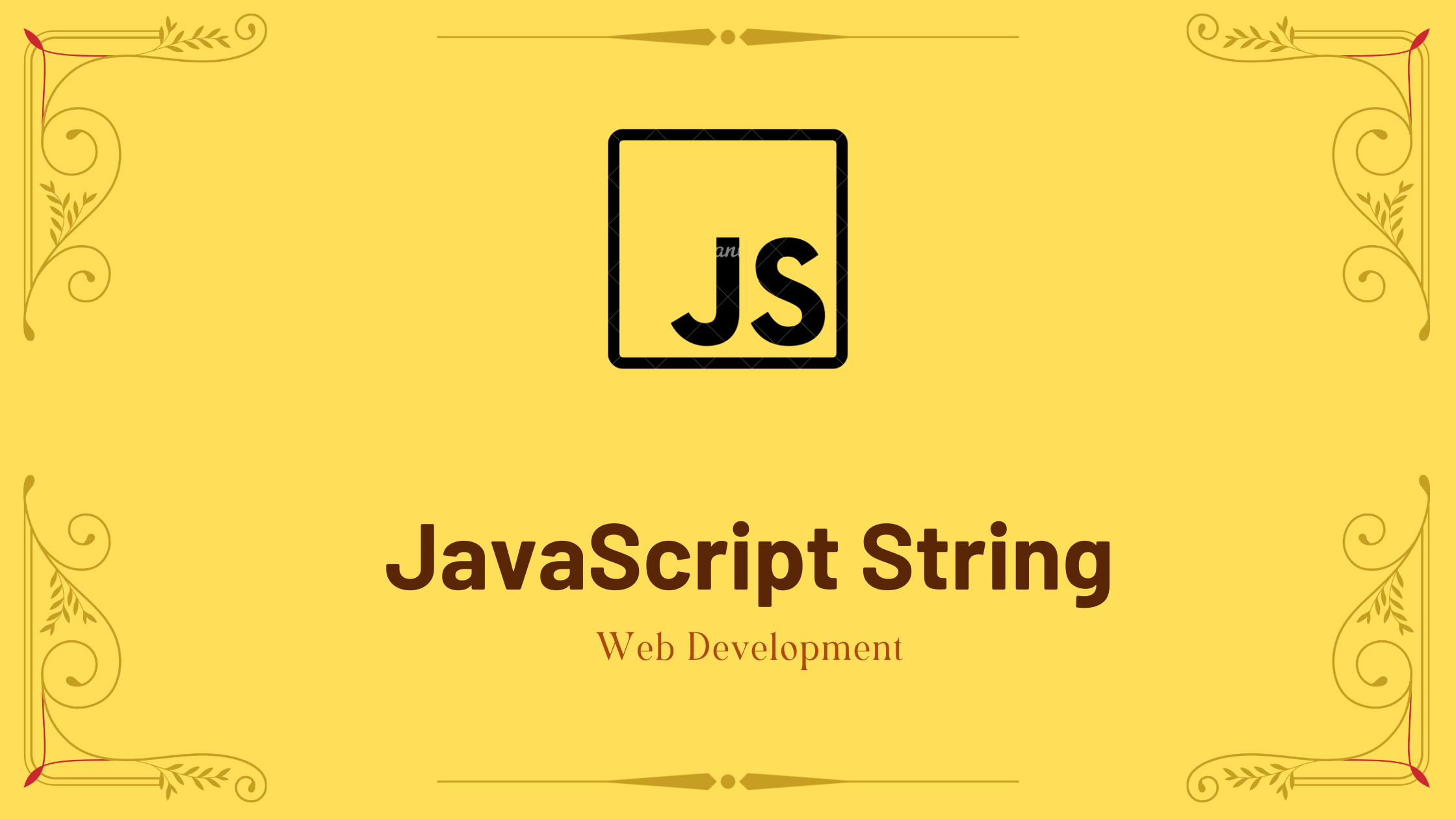JavaScript String With Example Developers Dome