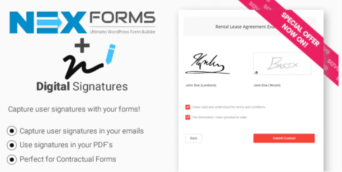 DIGITAL SIGNATURES FOR NEX FORMS